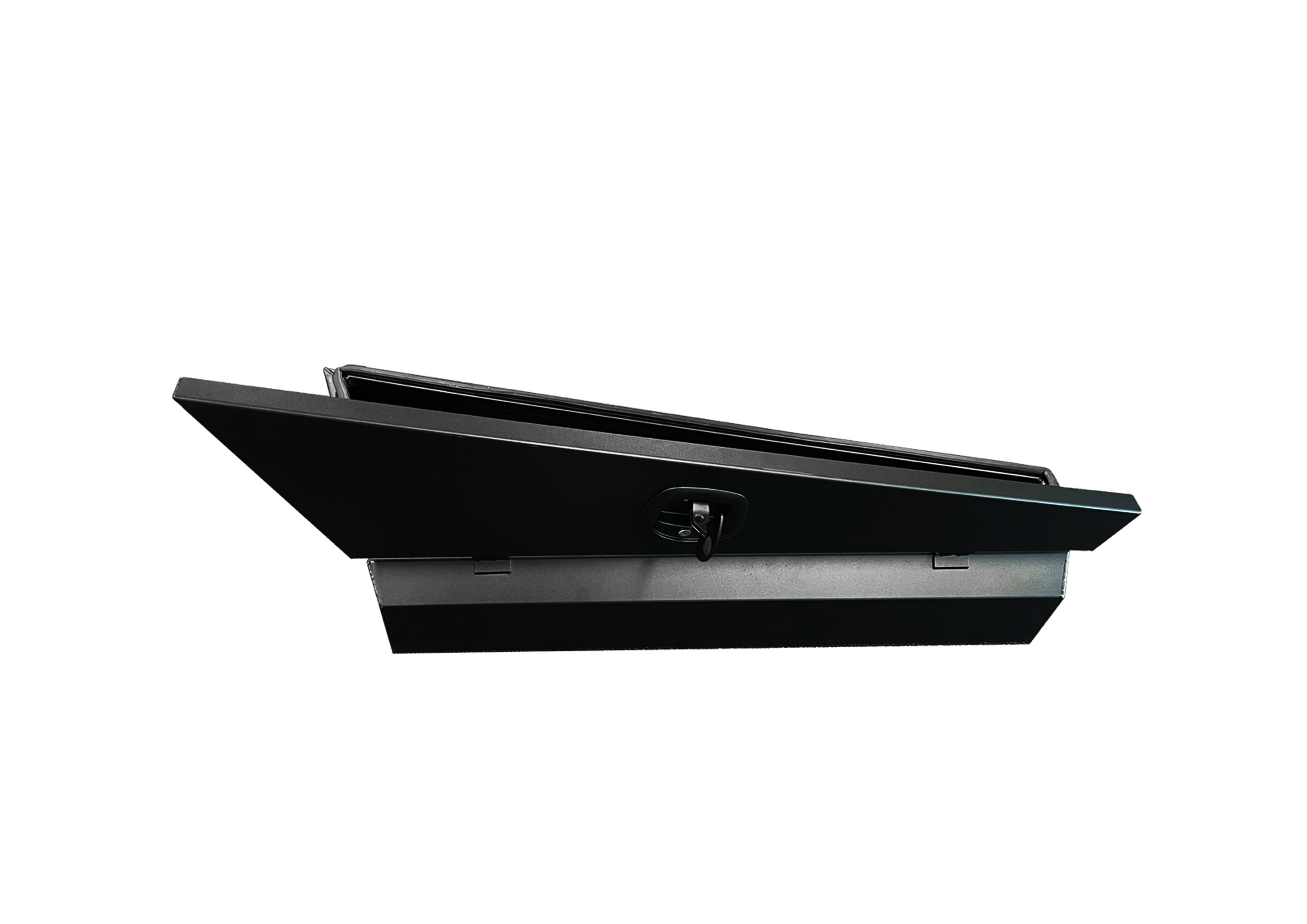 Black&Raw Double Tapered Ute Under Tray Tool Box (Various Sizes Available) 7 Black Double Tapered Ute Under Tray Tool Box