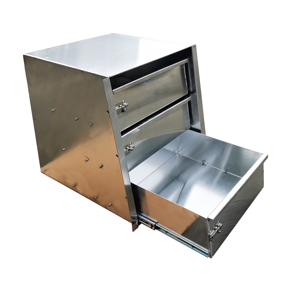 470mm Wide Aluminium Ute Canopy 3 Drawers Draw Slide 2 470mm Wide Aluminium Ute Canopy 3 Drawers Draw Slide