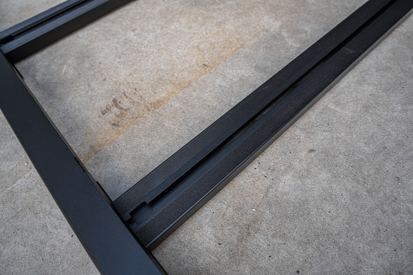 Black Low Profile Aluminium Full Roof Rack with Unistruts 5 Black Low Profile Aluminium Full Roof Rack with Unistruts