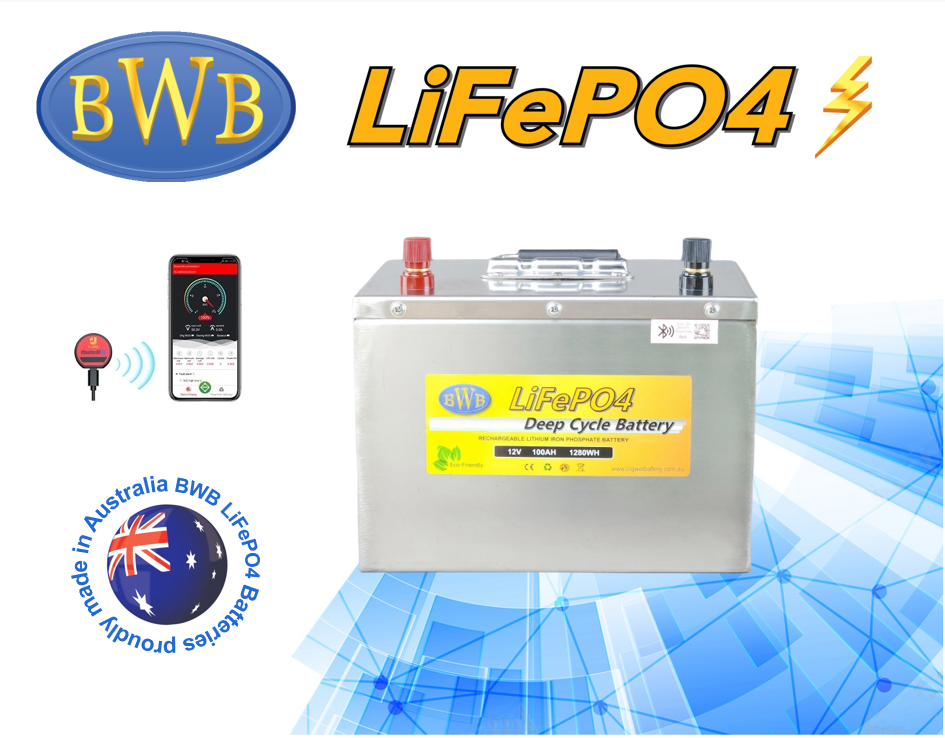 12V 100AH Lithium Battery LiFePO4 Deep Cycle Stainless Steel Camping RV 2 SS12100