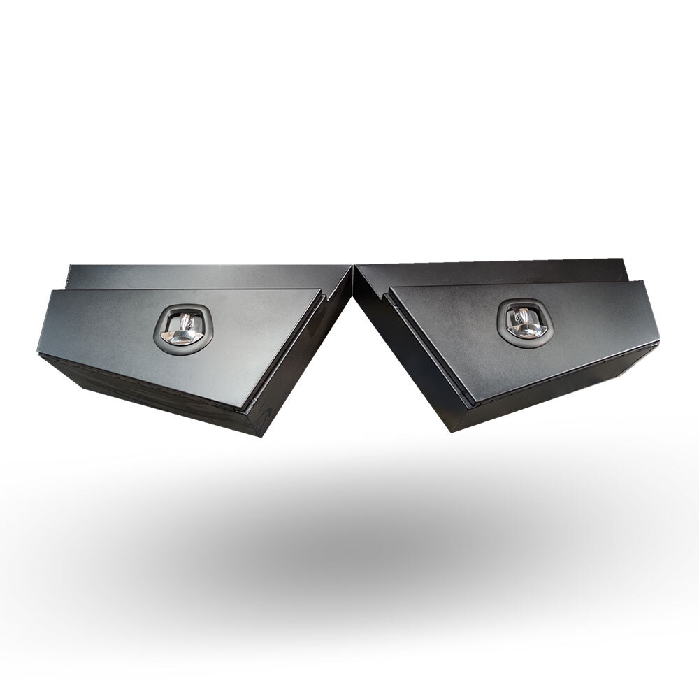 Flat Sheet Tapered Under Tray Tool Box-1 2 Black Flat Sheet Tapered Under Tray Tool Box