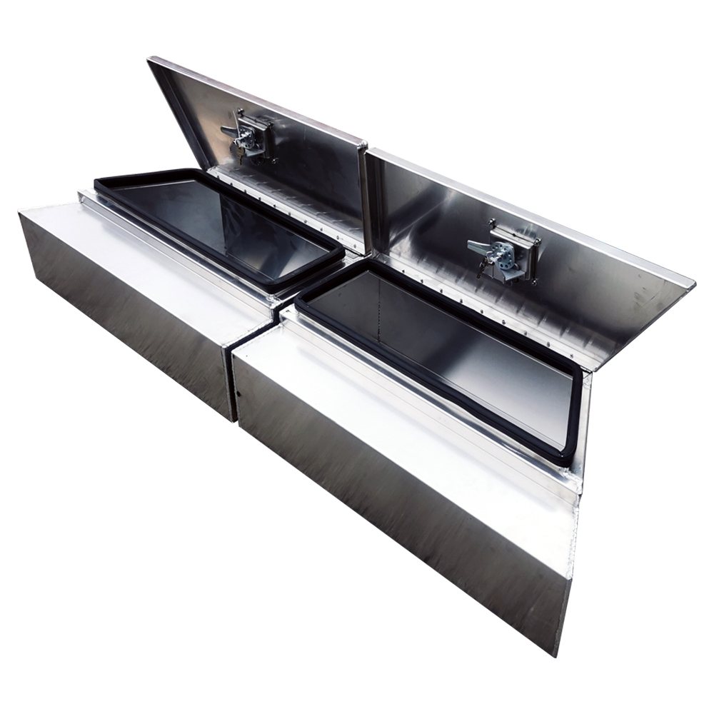 750x250x400mm Flat Plate Aluminium Under Tray Tool Boxes 3 750x250x400mm Flat Plate Aluminium Under Tray Tool Boxes