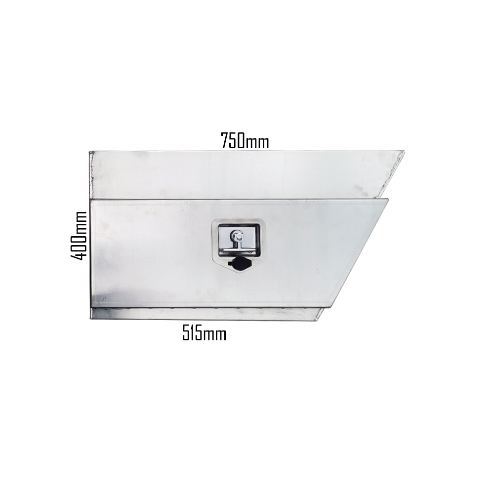 750x250x400mm Flat Plate Aluminium Under Tray Tool Boxes 5 750x250x400mm Flat Plate Aluminium Under Tray Tool Boxes