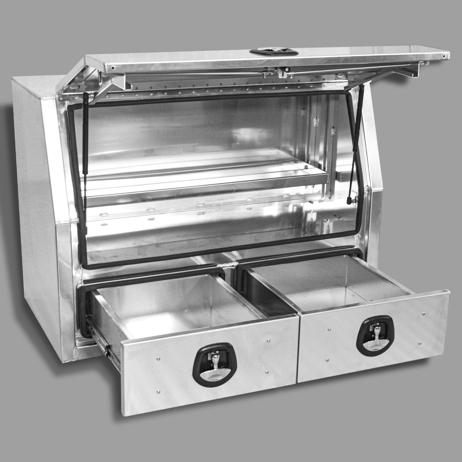 Flat Plate Half Open with 2 Drawers 6 Flat Plate Half Open with 2 Drawers Toolbox