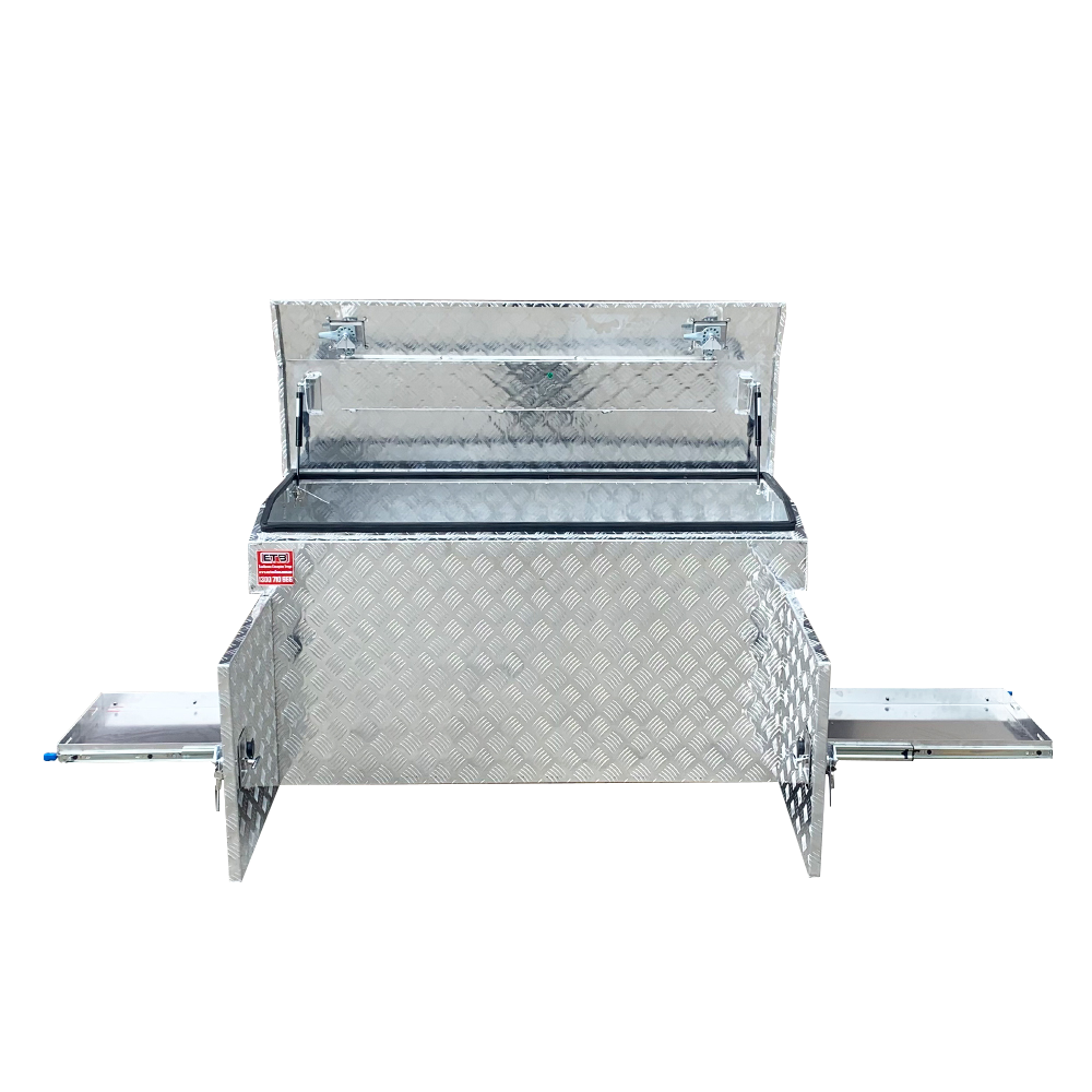 Aluminium Caravan Trailer Tool Box for Generator, Webber BBQ 6 Aluminium Caravan Trailer Tool Box for Generator, Webber BBQ
