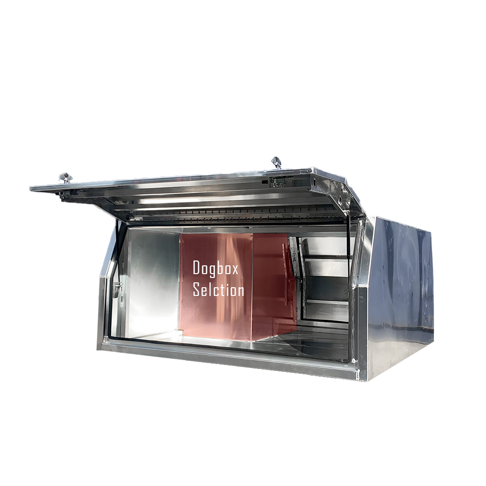 Aluminium Canopy With 1/4 Dog Box 2 Aluminium Ute Canopy with 1/4 Dog Box