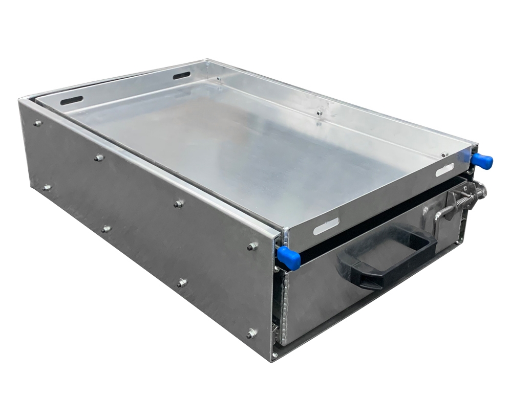 500mm Wide Aluminium Ute Canopy Slide Drawer with Tray