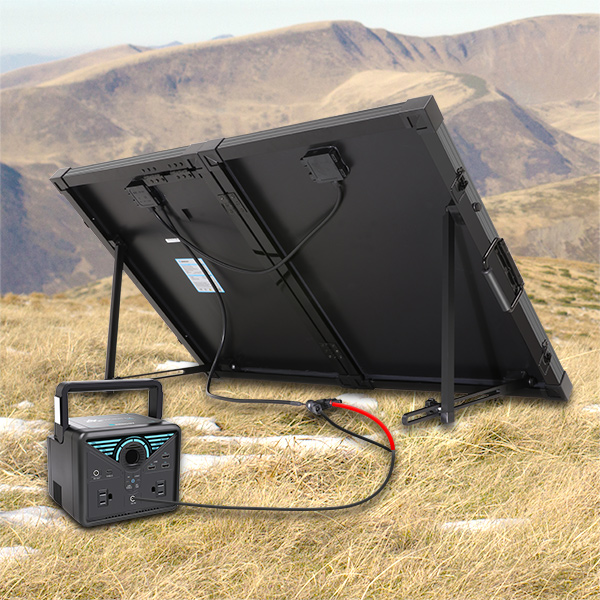 100 Watt 12 Volt Monocrystalline Foldable Solar Suitcase w/o Controller 10 Easy to Use