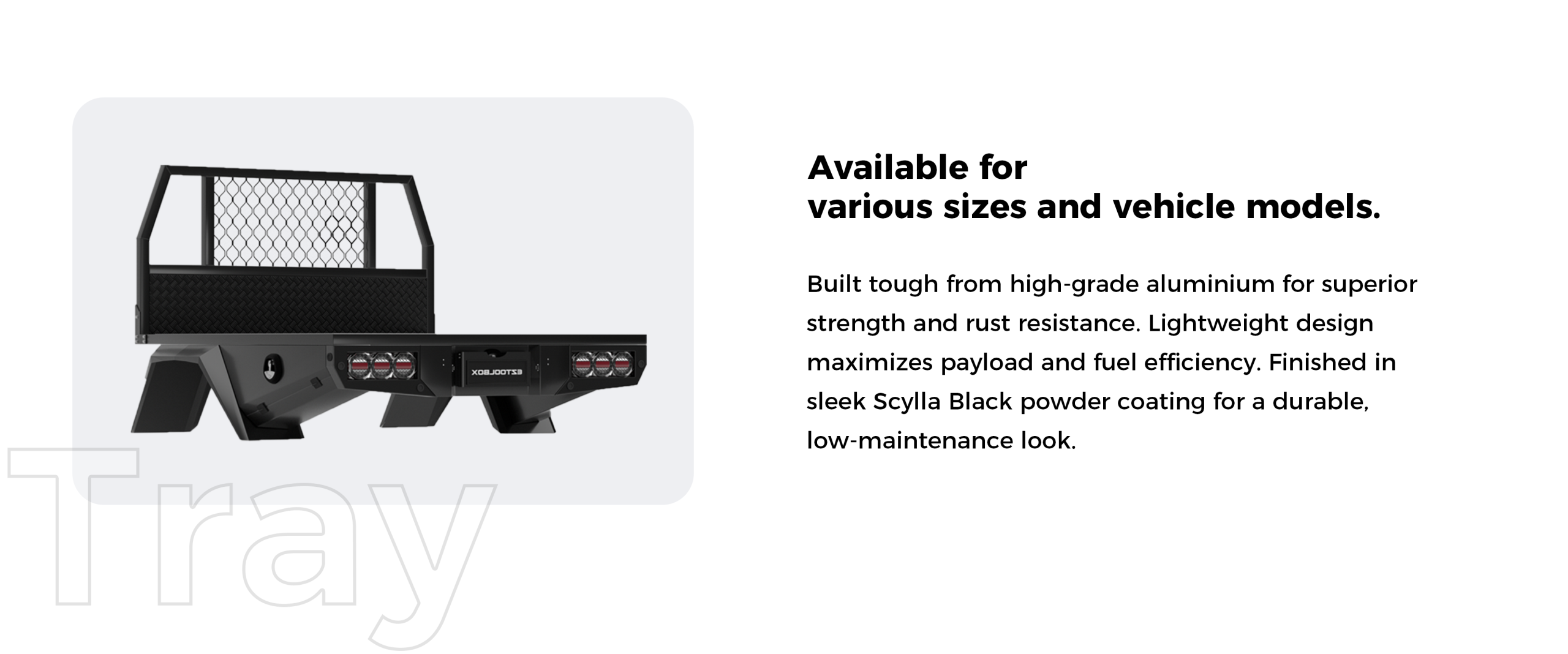 Headboard Aluminium Ute Tray 4 Aluminium Tray