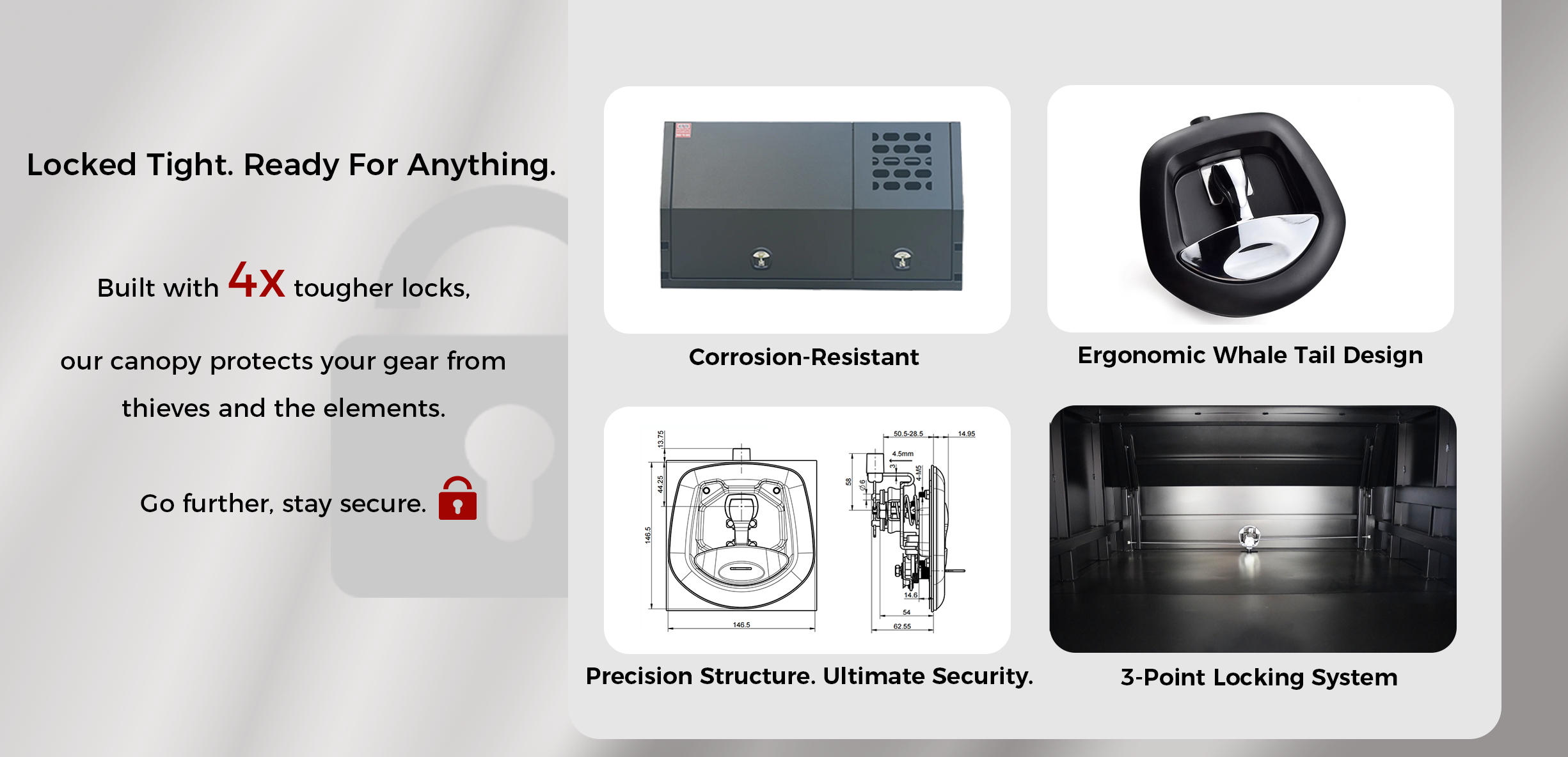 Jack Off Aluminium Canopy With Full Dog Box 9 Where Stability Meets Security.