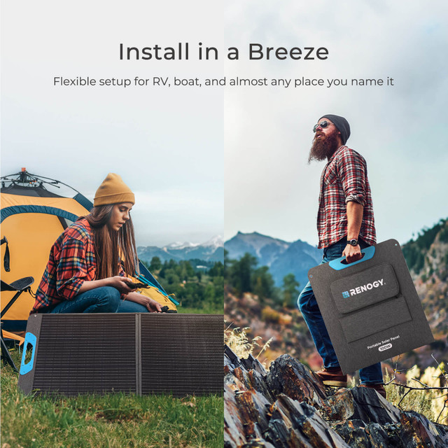 100W Portable Solar Panel 2 100W Portable Solar Panel