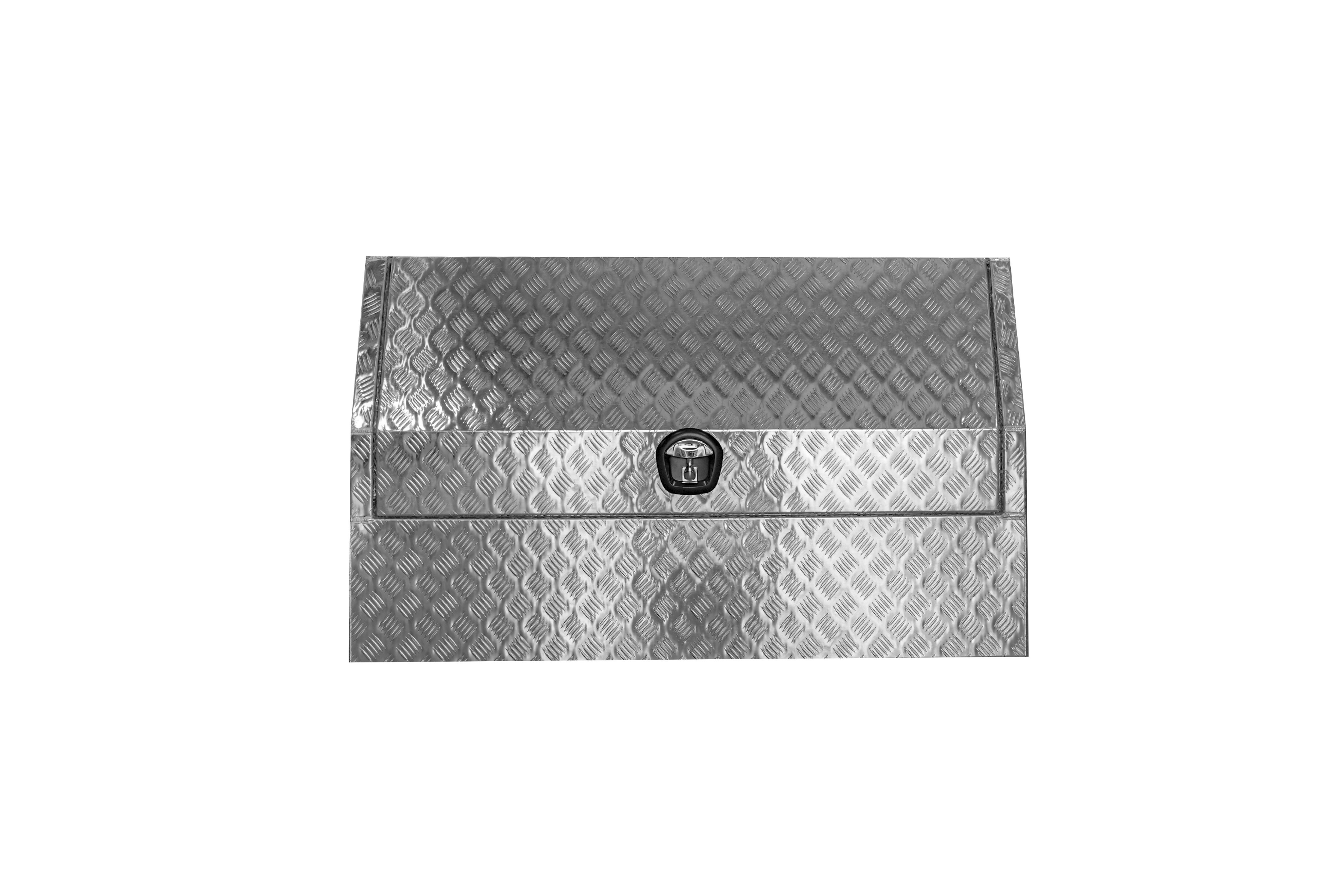 Checker Plate Half Door Aluminium Ute Toolbox 6 3-Point Locking System