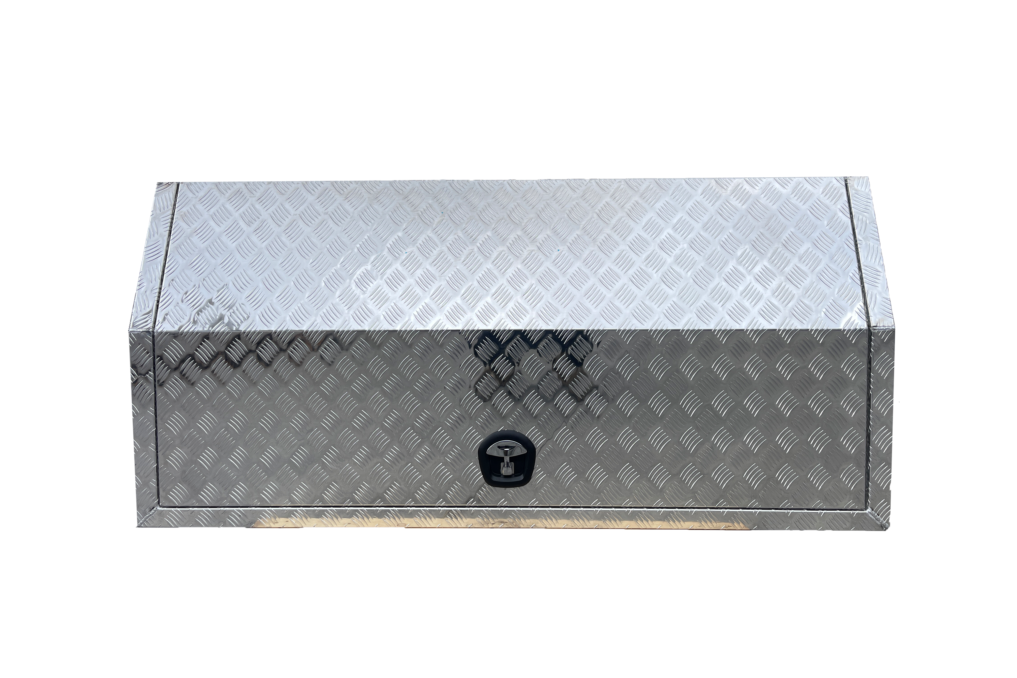 Checker Plate Full Door Aluminium Ute Toolbox 7 3-Point Locking System