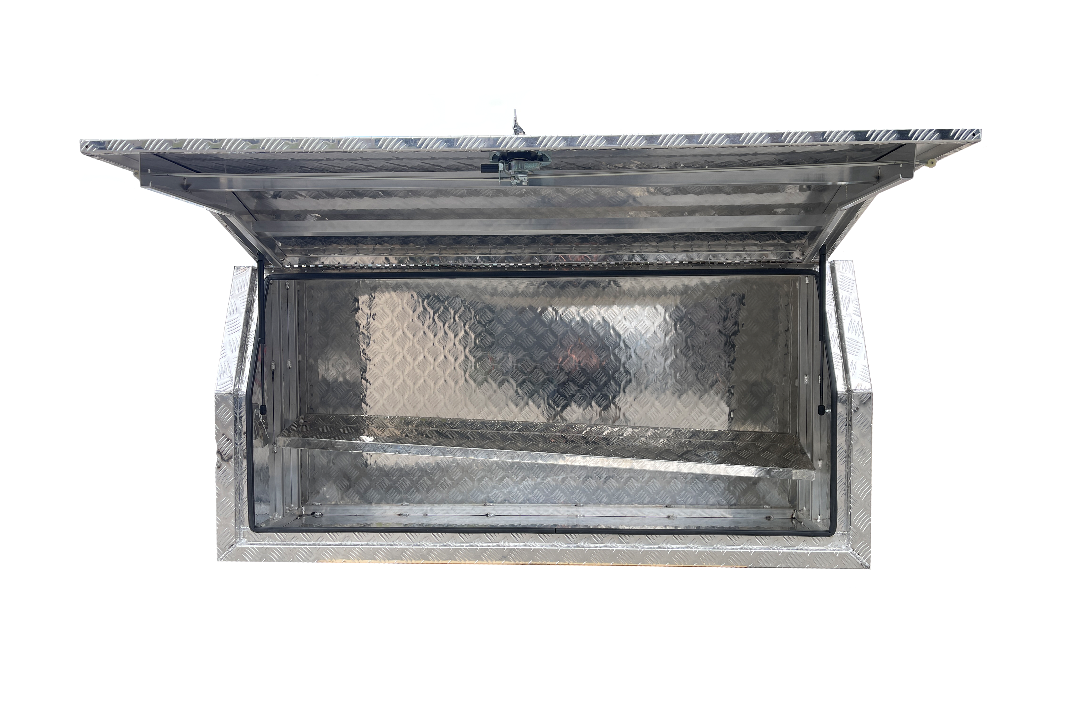 Checker Plate Full Door Aluminium Ute Toolbox 10 Large storage space