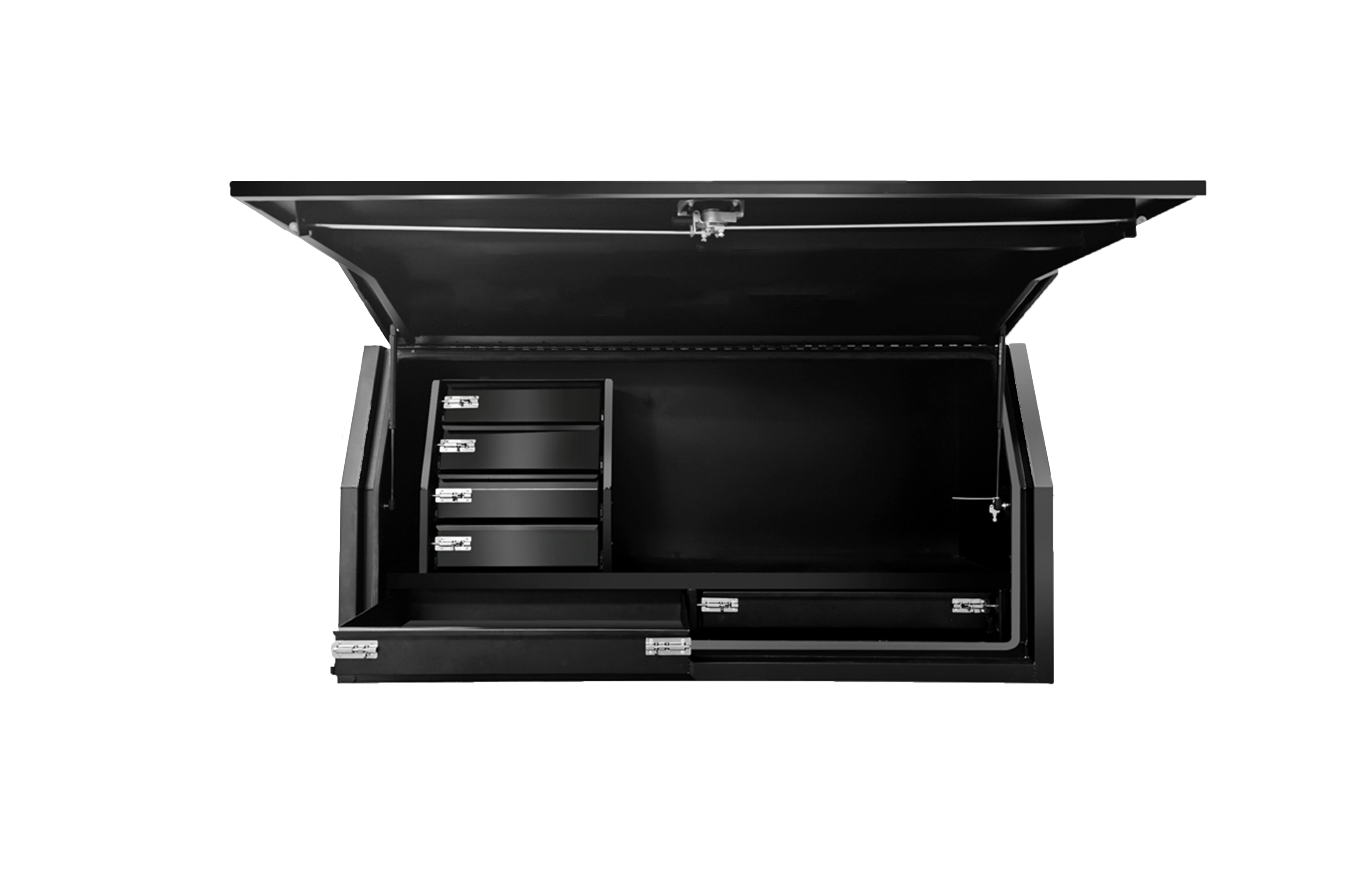 Flat Plate Half Open with 2 Drawers 13 Large storage space