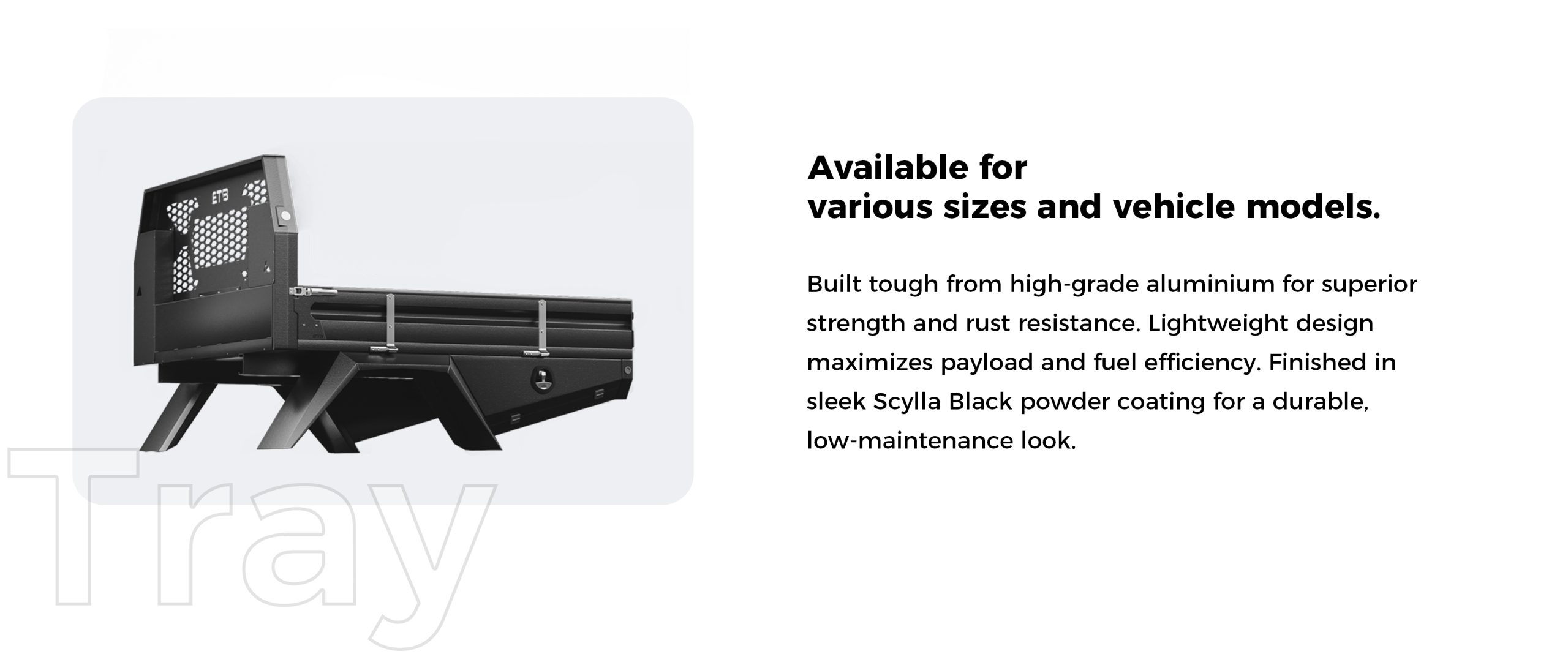 Black Full Set Xceed Tray 9 Aluminium Tray