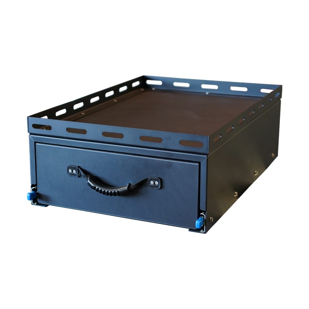 700mm Wide Aluminium Ute Canopy Slide Drawer / Bench