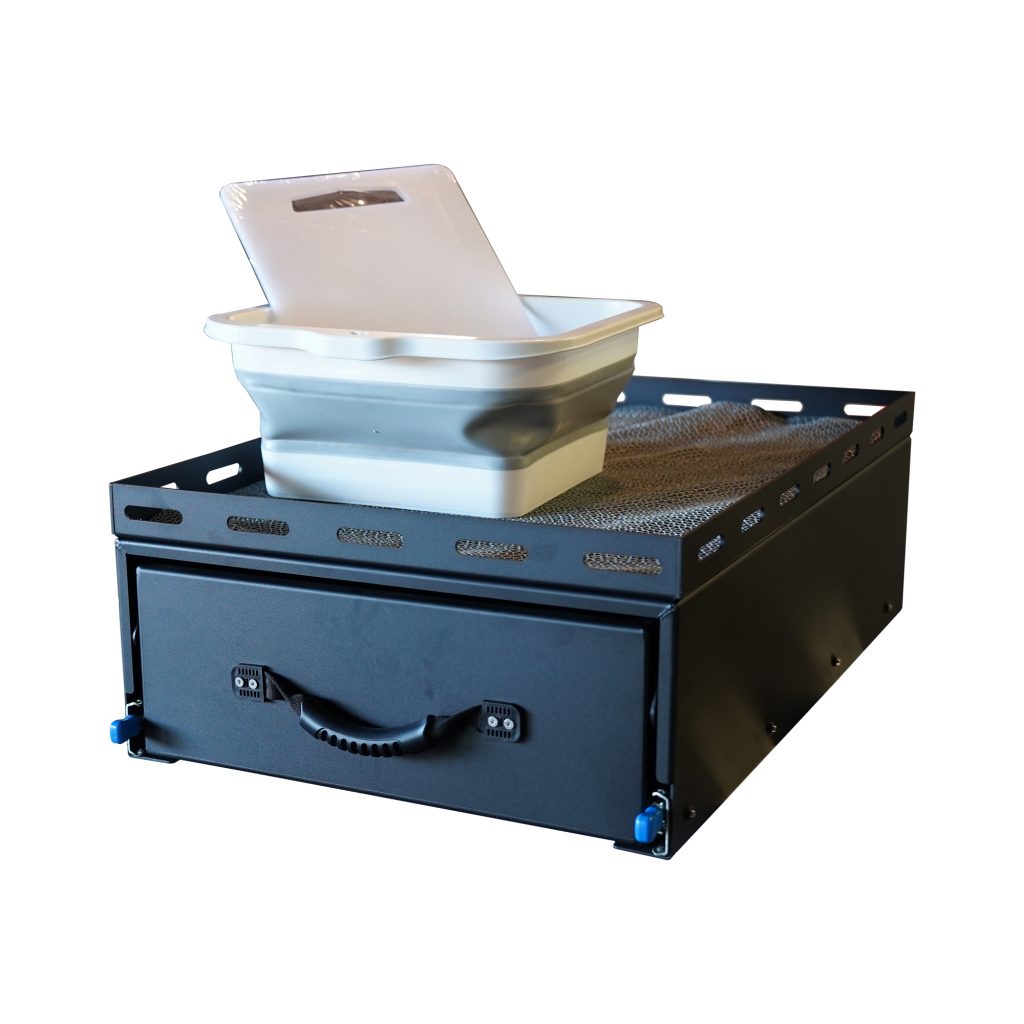 700mm Wide Aluminium Ute Canopy Slide Drawer / Bench