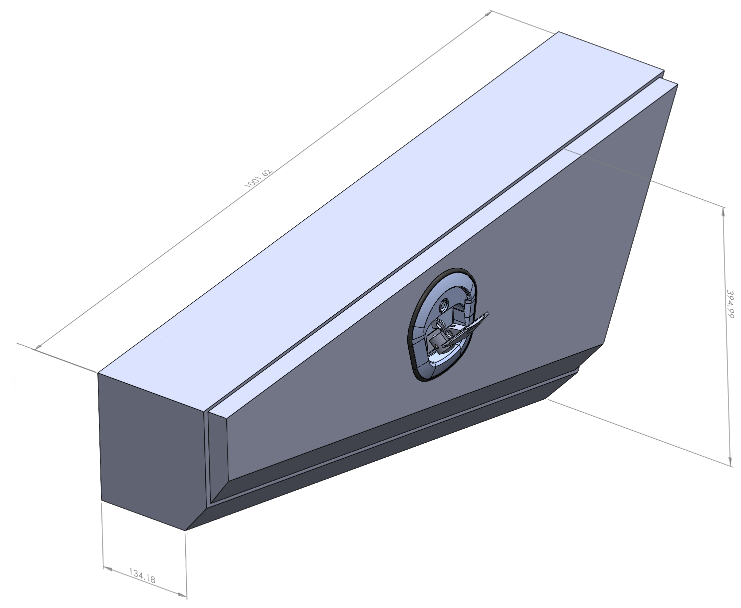 Black 1001mm Double Tapered Ute Under Tray Toolboxes 2 Ute Under Tray Toolboxes