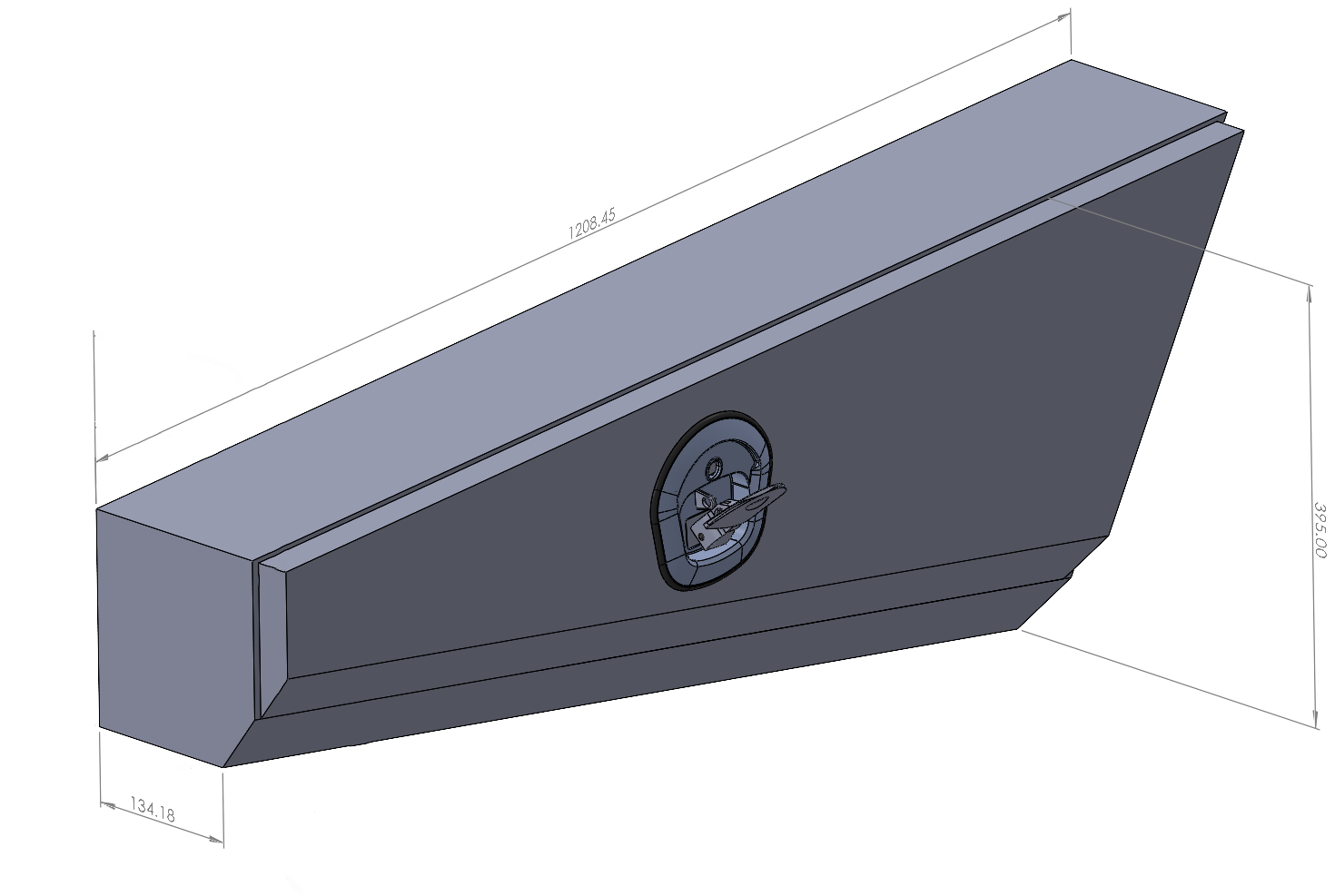 Black 1208mm Double Tapered Ute Under Tray Toolboxes 2 Black 1208mm Double Tapered Ute Under Tray Toolboxes
