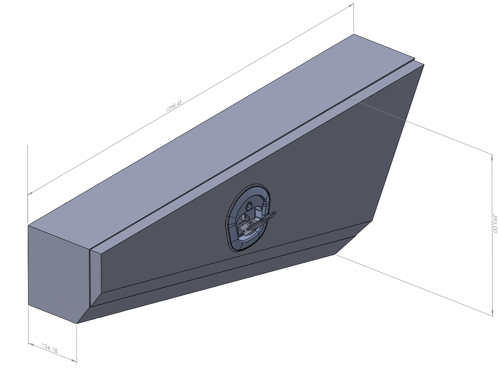 Black 1098mm Double Tapered Ute Under Tray Toolboxes 2 Black 1098mm Double Tapered Ute Under Tray Toolboxes