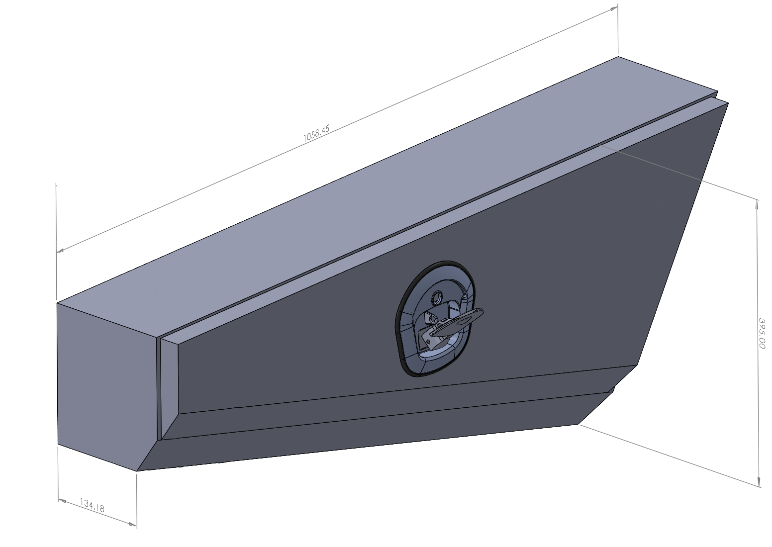 Black 1058mm Double Tapered Ute Under Tray Toolboxes 2 Black 1058mm Double Tapered Ute Under Tray Toolboxes