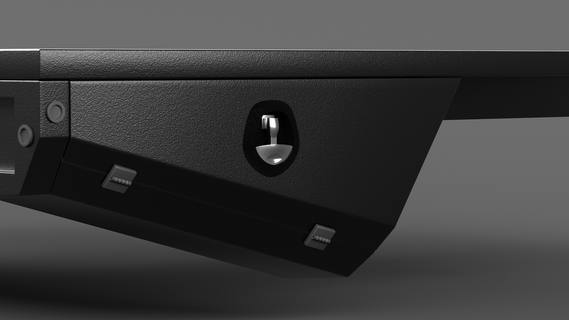 Black Full Set Xceed Tray 2400mm 4 Under Tray Toolboxes